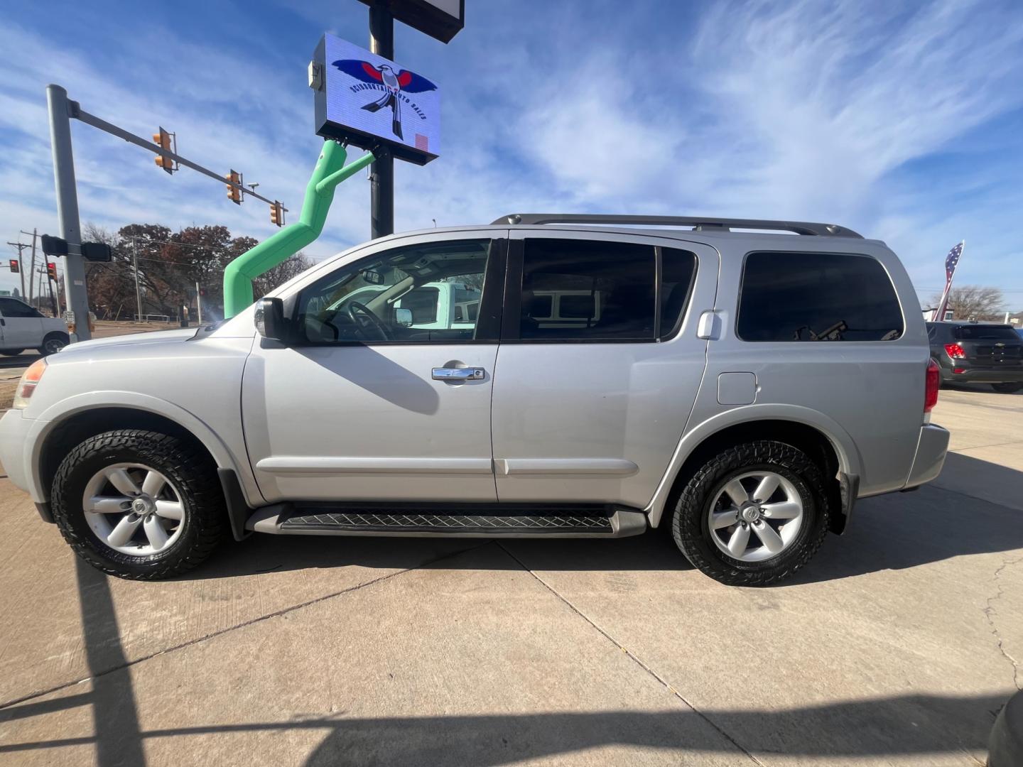 2012 SILVER NISSAN ARMADA SE; PLATINUM; SL 4WD (5N1AA0NC6CN) with an 5.6L V8 DOHC 32V engine, 5-Speed Automatic transmission, located at 8101 E. Skelly Dr., Tulsa, OK, 74129, (918) 592-3593, 36.121891, -95.888802 - Photo#1